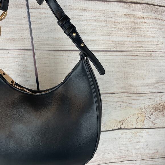 French Connection Moritz Hobo Bag Purse Black - Picture 4 of 10